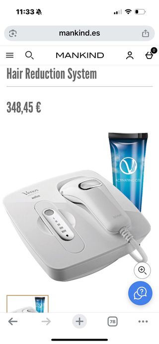 Depiladora Láser Venus Naked Skin Braun