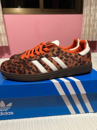 Adidas Samba Leopardo Naranja Marrón