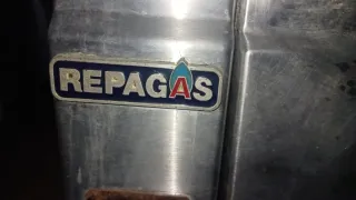 Cocina industrial 3 fuegos + horno y armario