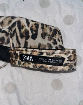 Top Zara Estampado Leopardo
