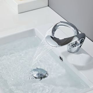 Rubinetto bagno cromato miscelatore leva singola