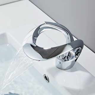 Rubinetto bagno cromato miscelatore leva singola