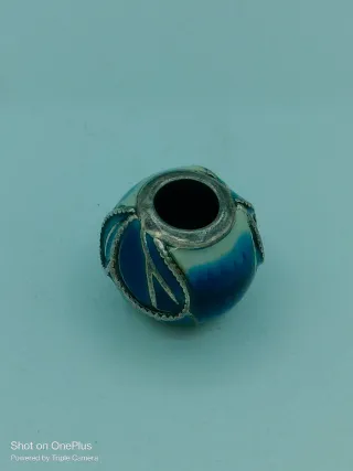 Charm Pandora smaltato  Blu e Bianco