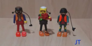 Playmobil 3 figuras buzos