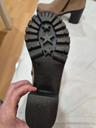 Botines color camel imitación antes