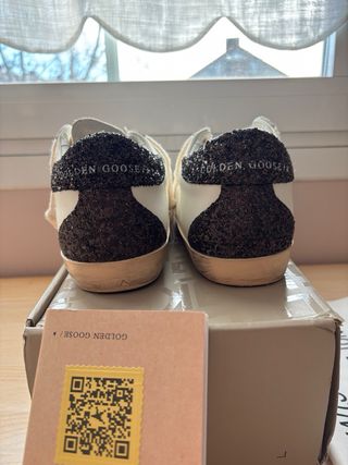 Golden Goose Superstar estrella plateada