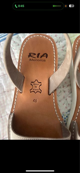 Sandalias RIA Abarcas Beige Talla 40