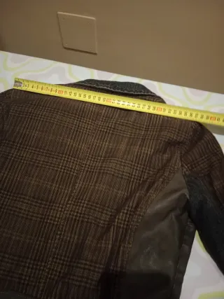 Chaqueta mujer marrón y multicolor