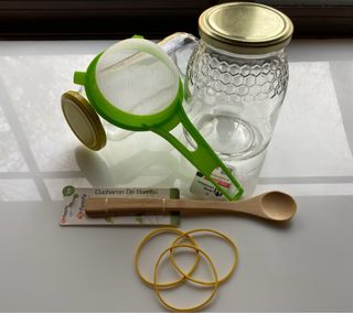 Kit para hacer kéfir.