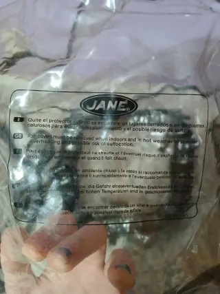 Plástico protector para carrito de bebé marca jane