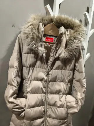 Abrigo Guess Beige con Cinturón Talla L