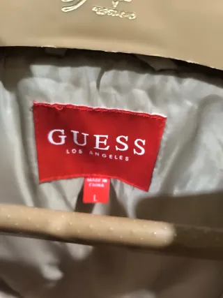 Abrigo Guess Beige con Cinturón Talla L