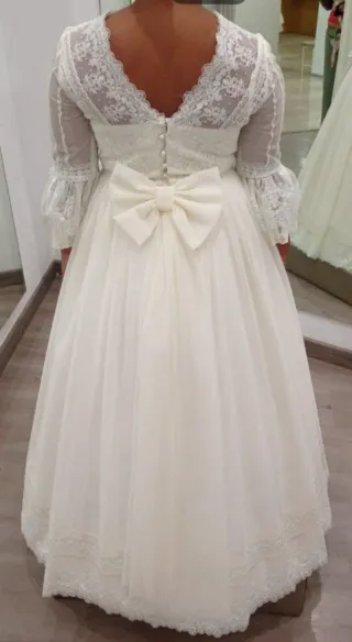 Vestido Comunión Niña Talla 12 Rosa clara