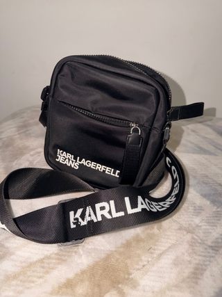 Bolso bandolera Karl Lagerfeld negro