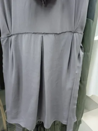 Vestido seda Bimba y Lola gris