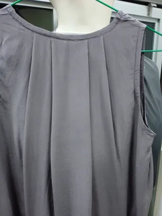 Vestido seda Bimba y Lola gris