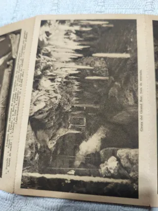 Publicidad muy antigua con  10 postales incorporad