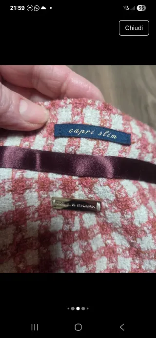 Pantaloni donna Paul & Shark pied-de-poule,M