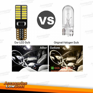 1 BOMBILLA 8 LED T10 CAMBUS