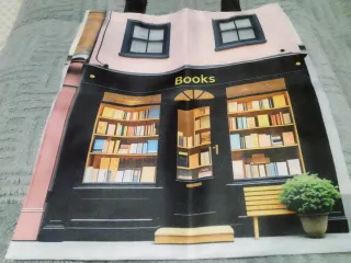 Bolso Tote de Lona estilo Books