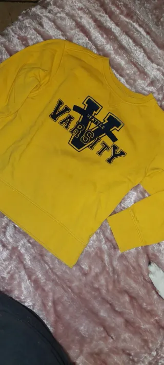 Felpa gialla Varsity per bambino