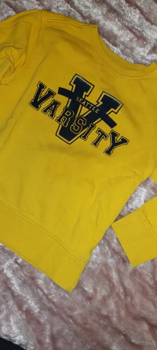 Felpa gialla Varsity per bambino