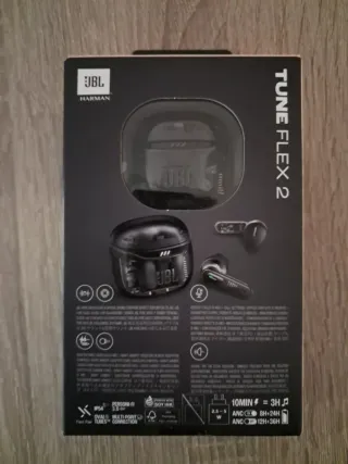 Auriculares JBL Tune Flex 2 Negros.