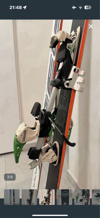 Fijaciones Esquí Travesia .Diami Eagle 12+Cuchilla