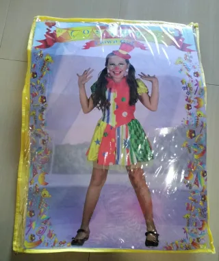 Disfraz Payasa Carnaval Talla 7-9 años