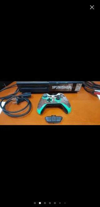 Mando Xbox One Negro/Verde + Batería