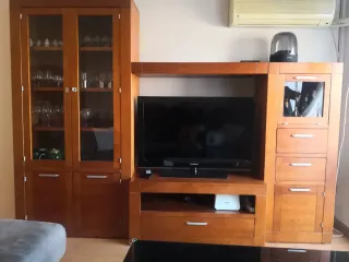 Mueble salón de madera maciza