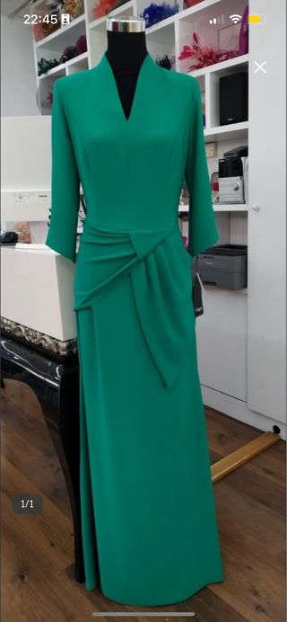 Vestido fiesta verde sin estrenar
