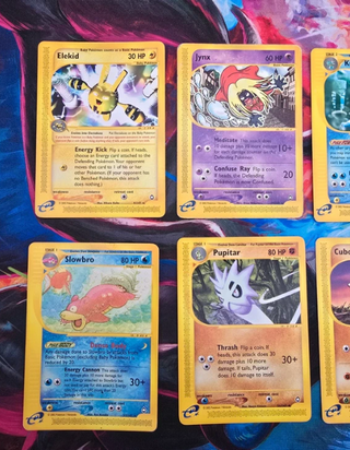 Lotto 8 Carte Pokemon Set Aquapolis Rare
