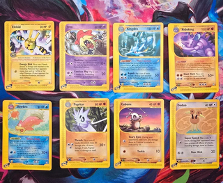 Lotto 8 Carte Pokemon Set Aquapolis Rare