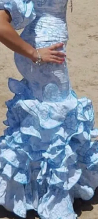 Traje de flamenca dos piezas