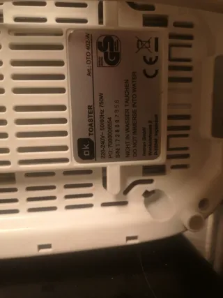 Tostadora OK blanca