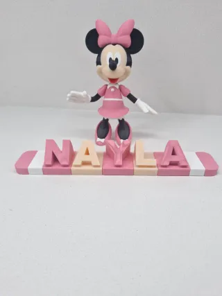 Nombre 3D Minnie Mouse Personalizado
