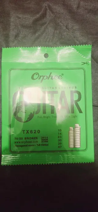 Cuerdas Guitarra Acústica Orphee TX620