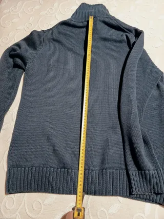 Chaqueta cremallera Massimo Dutti azul marino