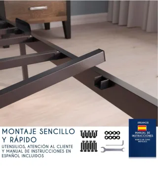 Somier Dreamzie 105x190cm Metal Robusto