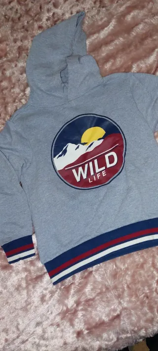 Felpa con cappuccio Wild Life per bambino