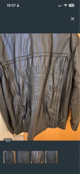 Cazadora Piel Harley Davidson Talla XXL