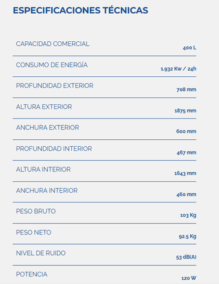 FRIGORÍFICO COOL HEAD CRG 4 puerta cristal