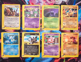 Lotto 8 Carte Pokemon Set Aquapolis Common ENG