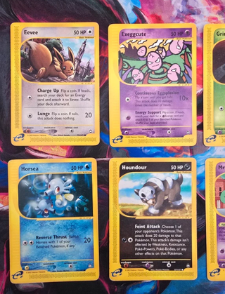 Lotto 8 Carte Pokemon Set Aquapolis Common ENG