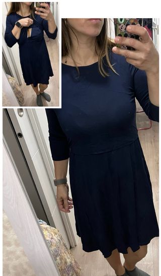 7 Vestidos algodón lactancia y porteo talla M