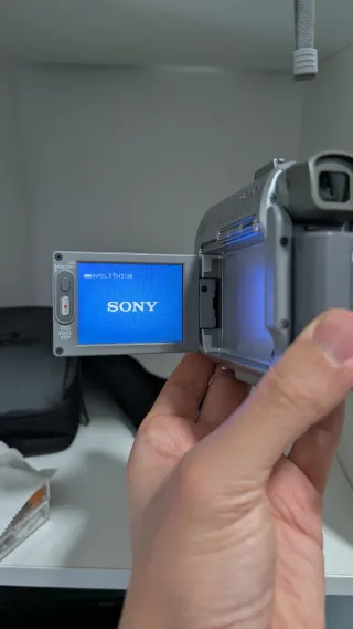 Cámara Sony Handycam Cassette Plata x120