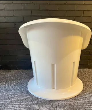 Butaca blanca y negra