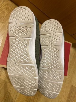 Deportivas Vans Hombre Verde/Blanco