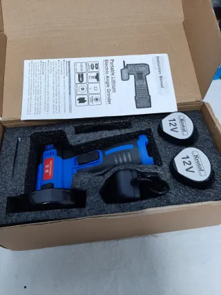 Mini Radial Portátil Eléctrica con 2 baterías